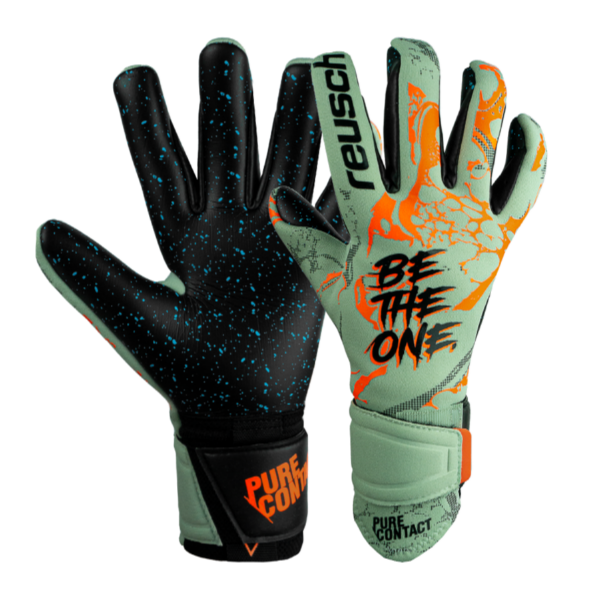Reusch Pure Contact Fusion (Shark Green / Shocking Orange)