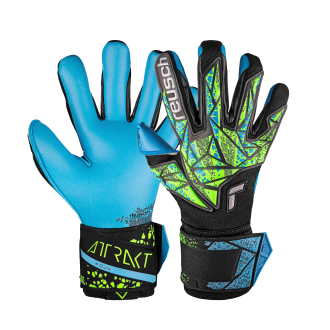 Reusch Attrakt Aqua GK Gloves Fluoro/Aqua Blue